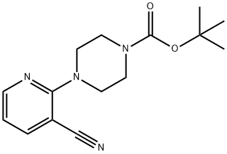 4-(3-氰基-2-吡啶基)-1-哌嗪甲酸叔丁酯, 440100-15-2, 结构式