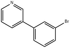 3-(3-ブロモフェニル)ピリジン 化学構造式
