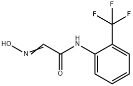 (2E)-2-(ヒドロキシイミノ)-N-[2-(トリフルオロメチル)フェニル]アセトアミド 化学構造式