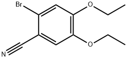 2-溴-4,5-二乙氧基苯甲腈, 445007-64-7, 结构式