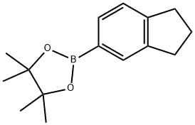 2-(2,3-Dihydro-1H-inden-5-yl)-4,4,5,5-tetramethyl-1,3,2-dioxaborolane Structure