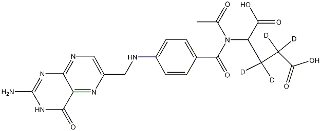 N-Acetyl Folic Acid-d4 Struktur