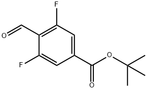 T-butyl 4-formyl-3,5-difluorobenzoate Struktur
