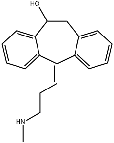 5H-Dibenzo(A,D)cyclohepten-10-ol, 10,11-dihydro-5-(3-(methylamino)propylidene)-, (Z)- Struktur