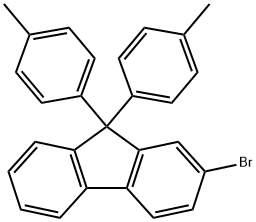 2-ブロモ-9,9-ジ-p-トリル-9H-フルオレン 化学構造式