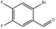 2-ブロモ-4,5-ジフルオロベンズアルデヒド 化学構造式