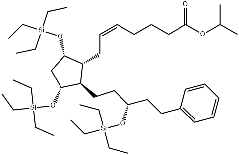 Latanoprost Tris(triethylsilyl) Ether Struktur