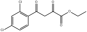 4-(2,4-ジクロロフェニル)-2,4-ジオキソブタン酸エチル 化学構造式