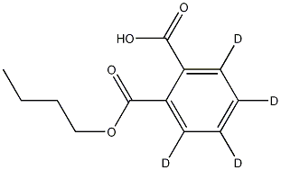 Monobutyl Phthalate-d4 Structure