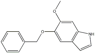 5-苄氧基-6-甲氧基吲哚, 479-04-9, 结构式