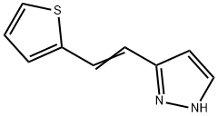 (E)-5-(2-(噻吩-2-基)乙烯基)-1H-吡唑 结构式