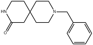 3,9-Diazaspiro[5.5]undecan-2-one, 9-(phenylmethyl)- Structure