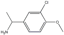 Benzenemethanamine, 3-chloro-4-methoxy-.alpha.-methyl- Structure