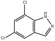5,7-ジクロロ-1H-インダゾール 化学構造式