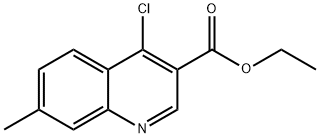 ethyl 4-chloro-7-methylquinoline-3-carboxylate 结构式
