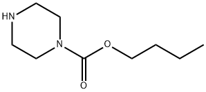 ピペラジン-1-カルボン酸ブチル 化学構造式