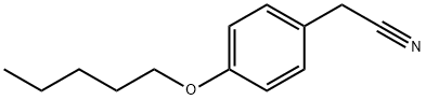 [p-(Pentyloxy)phenyl]acetonitrile 化学構造式