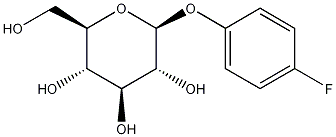 4-Fluorophenyl beta-glucoside 化学構造式