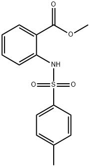 2-(4-メチルベンゼンスルホニルアミノ)安息香酸メチル 化学構造式