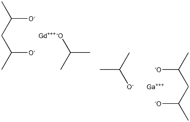 异丙醇镓钆, 99.9% (METALS BASIS), 25% W/V IN ISOPROPANOL, 51062-97-6, 结构式