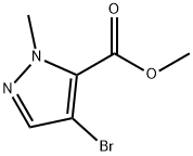 methyl 4-bromo-1-methyl-1H-pyrazole-5-carboxylate Struktur