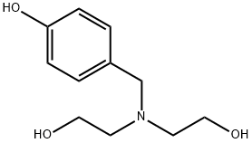 4-[[Bis(2-hydroxyethyl)amino]methyl]phenol Struktur