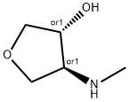 cis-4-(methylamino)tetrahydrofuran-3-ol Struktur