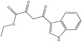 1H-indole-3-butanoic acid, alpha,gamma-dioxo-, ethyl ester Struktur