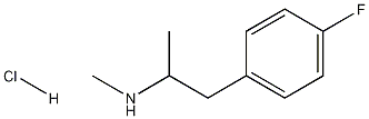 DL-4-Fluoromethamphetamine hydrochloride, 52063-62-4, 结构式