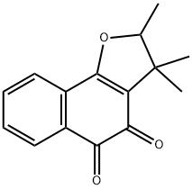 Naphtho(1,2-B)furan-4,5-dione, 2,3-dihydro-2,3,3-trimethyl- Structure