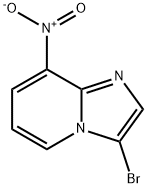 3-ブロモ-8-ニトロイミダゾ[1,2-A]ピリジン 化学構造式
