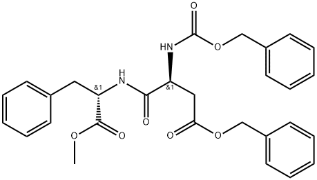N-Benzyloxycarbonyl-O-benzoyl Aspartame Struktur