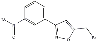 5-Bromomethyl-3-(3-nitrophenyl)-isoxazole Struktur