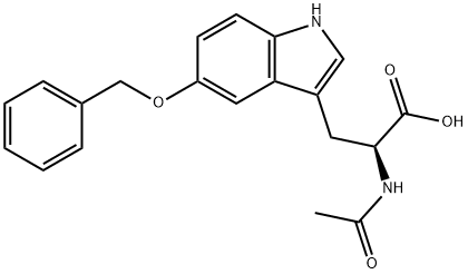 N-ACETYL-5-BENZYLOXY-DL-TRYPTOPHAN Structure