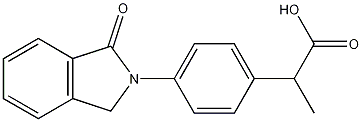 Benzeneacetic acid, 4-(1,3-dihydro-1-oxo-2H-isoindol-2-yl)-alpha-methyl-, (+-)- Structure