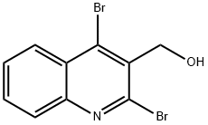 2,4-Dibromo-3-quinolinemethanol 结构式