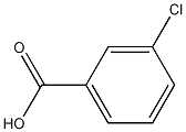 3-Chlorobenzoic acid Structure