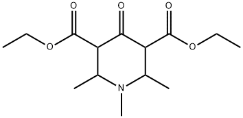 1,2,6-Trimethyl-4-oxo-piperidine-3,5-dicarboxylic acid diethyl ester 结构式