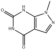 1-methyl-1H-pyrazolo[3,4-d]pyrimidine-4,6(5H,7H)-dione Struktur