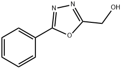 (5-フェニル-1,3,4-オキサジアゾール-2-イル)メタノール 化学構造式