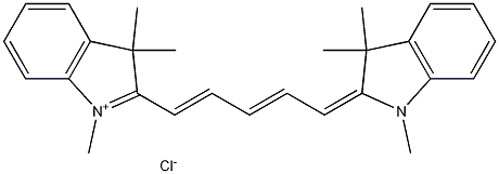 2-[5-(1,3-Dihydro-1,3,3-trimethyl-2H-indol-2-ylidene)-1,3-pentadien-1-yl]-1,3,3-trimethyl-3H-indolium chloride Structure
