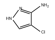 4-クロロ-1H-ピラゾール-3-イルアミン 化学構造式