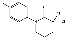 3,3-二氯-1-(4-碘苯基)哌啶-2-酮 结构式