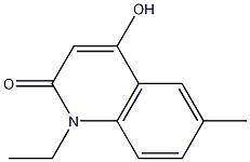 1-ethyl-4-hydroxy-6-methylquinolin-2(1H)-one Struktur