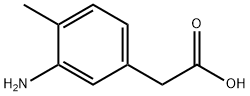 3-アミノ-4-メチルフェニル酢酸 化学構造式