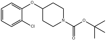 tert-butyl 4-(2-chlorophenoxy)piperidine-1-carboxylate Struktur