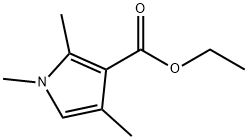 1H-Pyrrole-3-carboxylic acid, 2,4,5-trimethyl-, ethyl ester Struktur