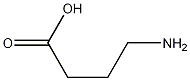 4-Aminobutanoic acid,56-12-2,结构式