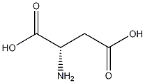 L-Aspartic acid 化学構造式