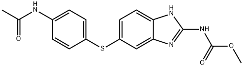 [5-[[4-(Acetylamino)phenyl]thio]-1H-benzimidazol-2-yl]-carbamic acidmethylester Structure